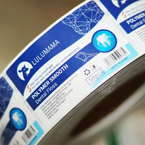 Custom Dental Floss Box Labels – Clean & Precise Fit