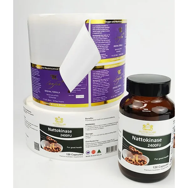 Custom Vitamin Labels – Waterproof, Durable & Health-Safe