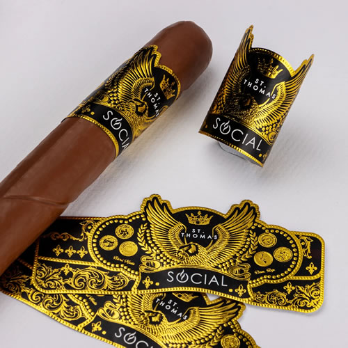 Custom Hot Foil Embossed Labels – Luxury & Durable Finish