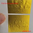 Custom Hot Foil Embossed Labels – Luxury & Durable Finish