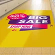 Custom Advertising Floor Stickers – Waterproof & Durable