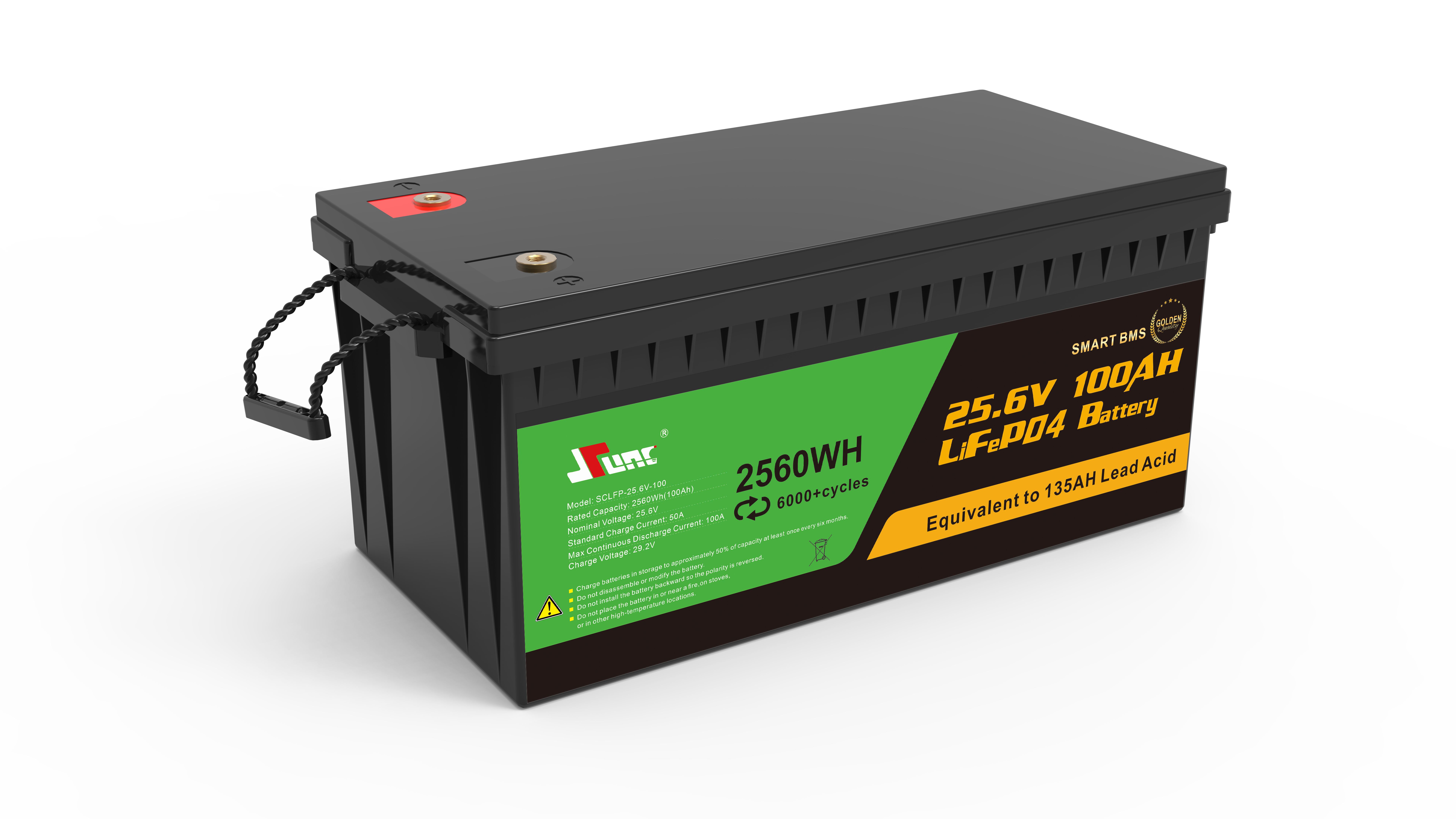 LiFePO4 BATTERY  25.6V 100Ah