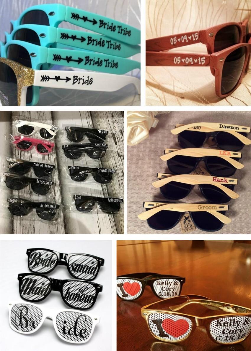 custom sunglasses for wedding