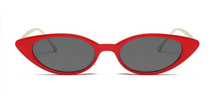 retro cateye sunglasses red frame