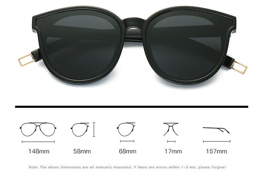 round cat eye sunglasses