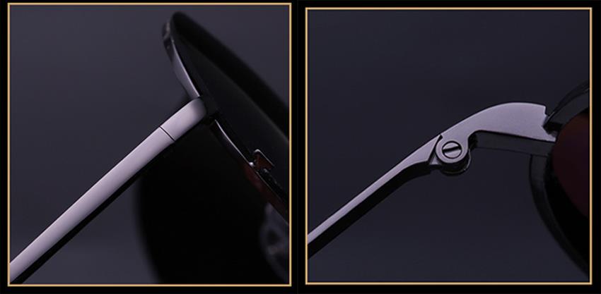 quality folding metal sunglasses