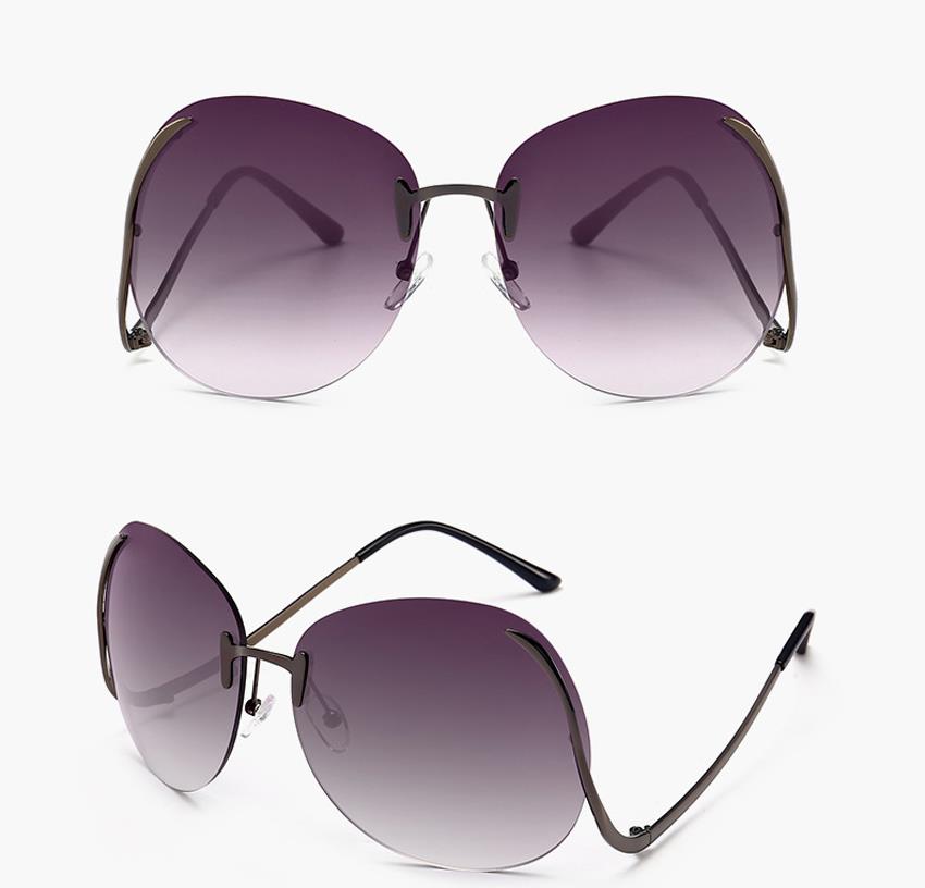 china rimless metal sunglasses