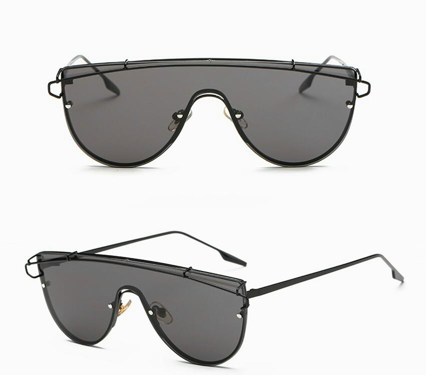 one-piece metal sunglasses
