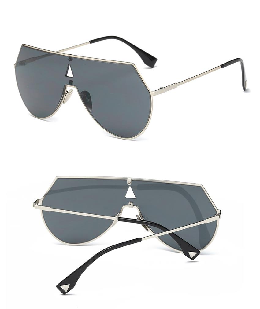 wholesale flat top one piece metal sunglasses