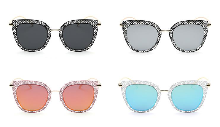 custom retro cutout cateye sunglasses