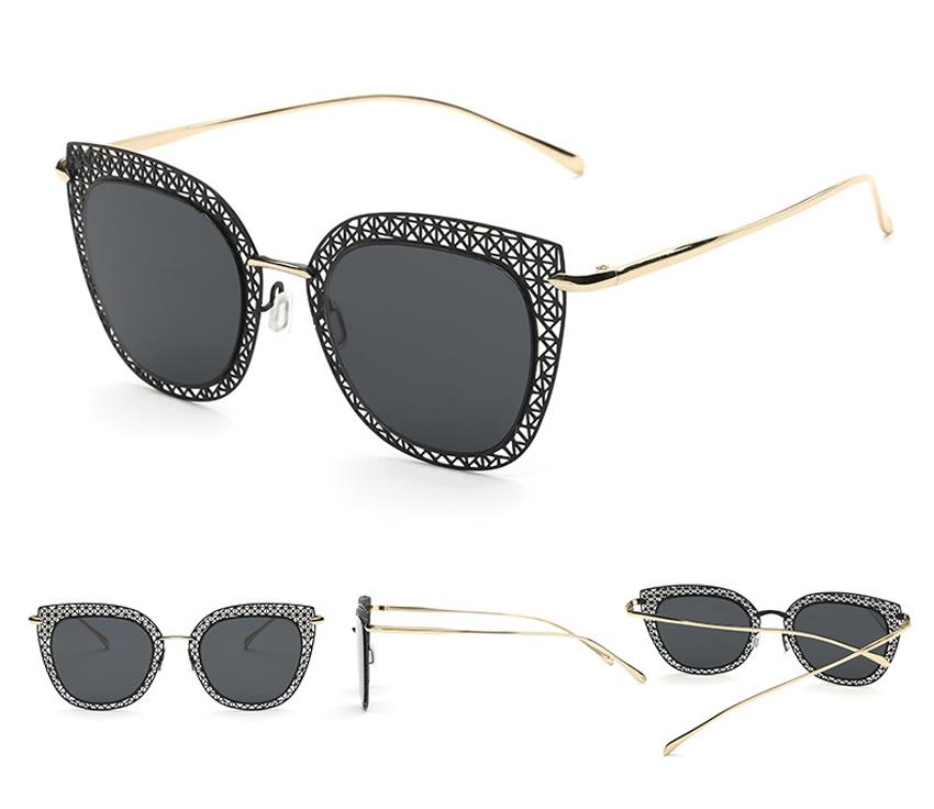 wholesale retro cutout cateye sunglasses