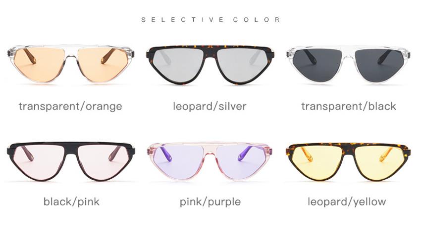 customized vintage triangle plastic sunglasses