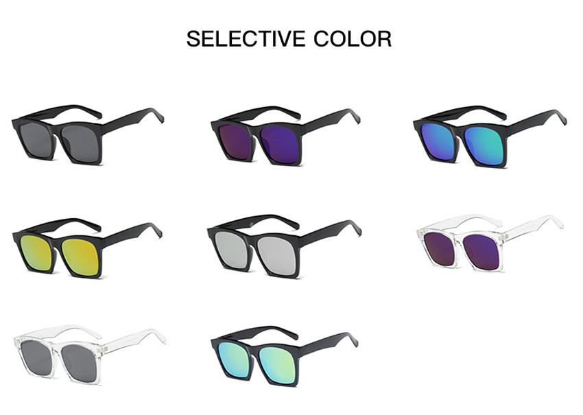 custom colors large square frame sunglasses