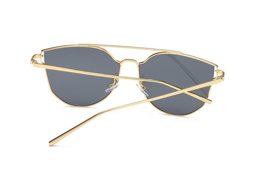 gold frame smoke lens sunglasses