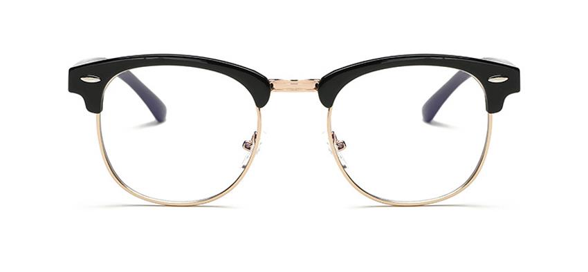 half-rim eyeglasses frame