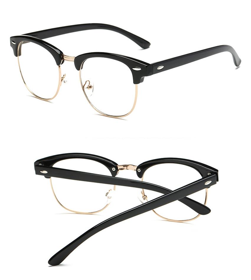 bulk retro half-rim eyeglasses frame