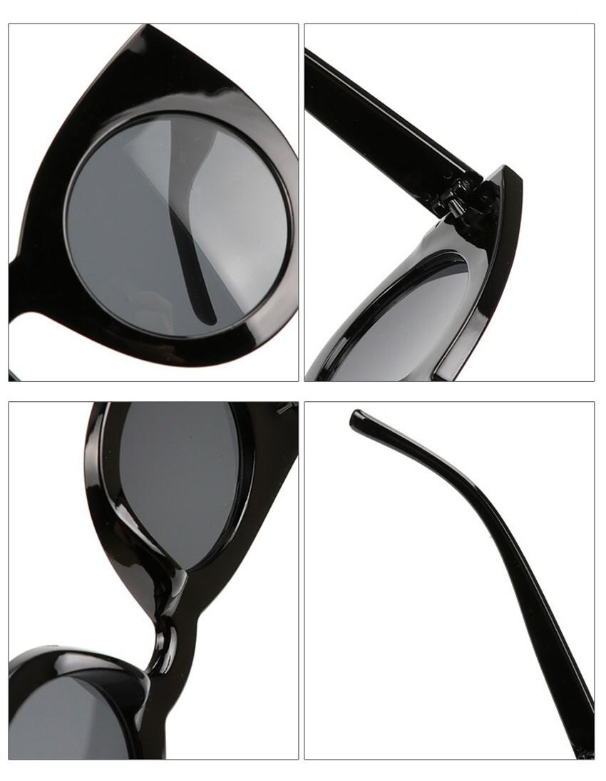 thick frame cateye sunglasses