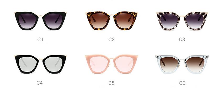 customized fashion UV400 cat eye sunglasses