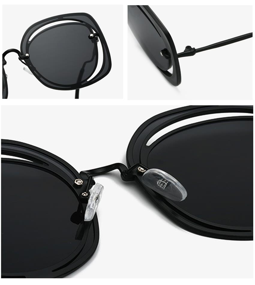 novel square metal sunglasses made in china