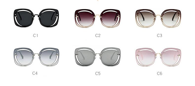 customized novel square metal sunglasses