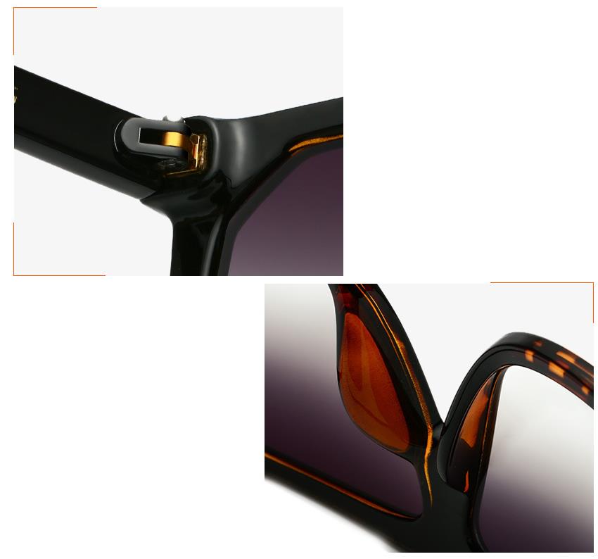 Large Flat Top Square Sunglasses made in china