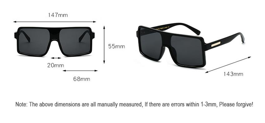 unisex large frame sunglasses manufacturers