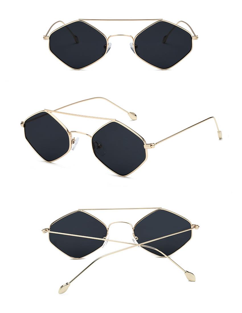 wholesale stylish candy lens metal sunglasses