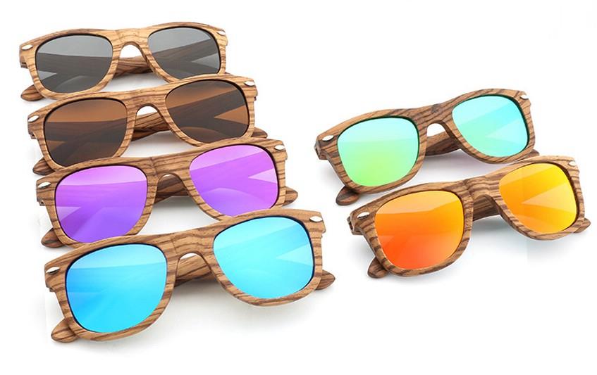 wholesale zebra wooden sunglasses