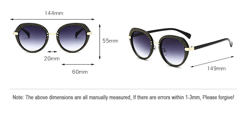 trend rivets round sunglasses manufacturers