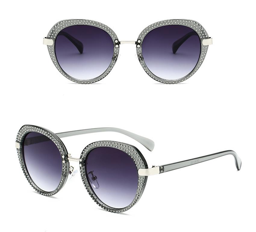 wholesale trend rivets round sunglasses