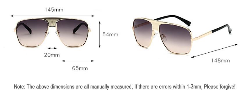 mens big frame metal sunglasses manufacturers