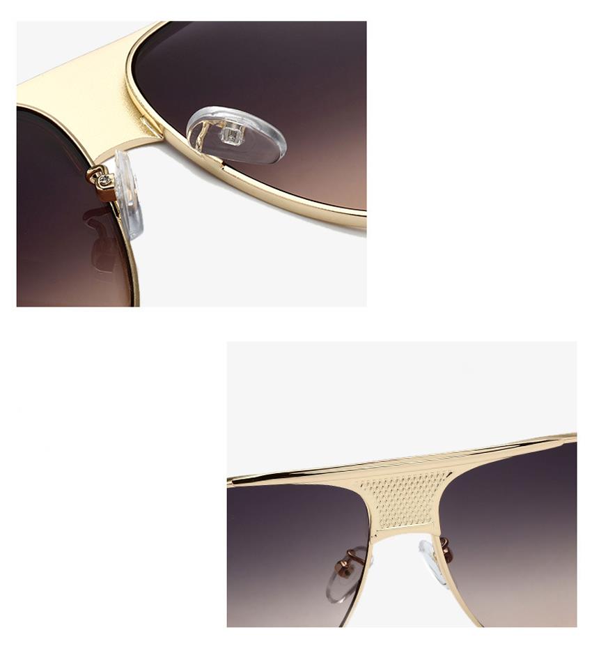 mens big frame metal sunglasses made in china