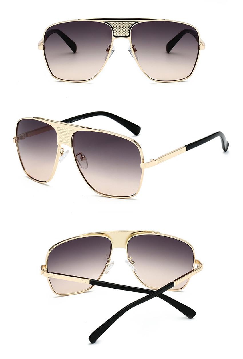 wholesale mens big frame metal sunglasses