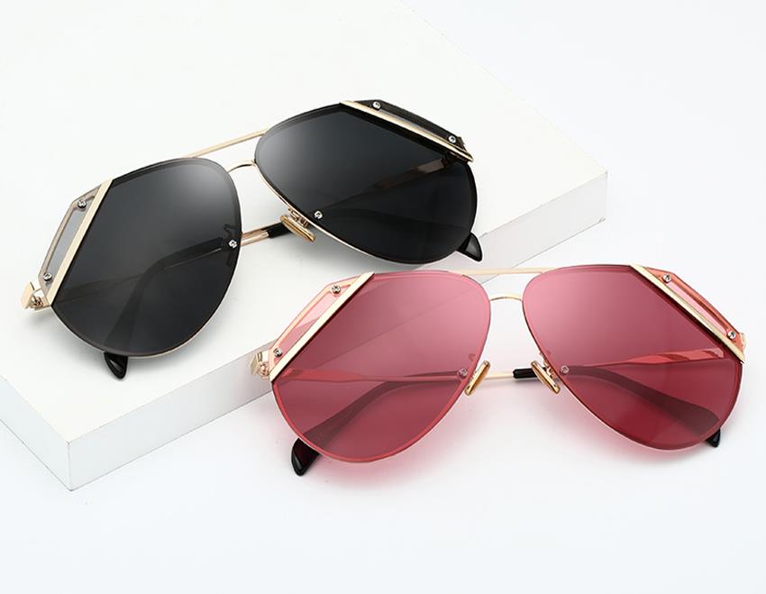 wholesale two tone lens metal sunglasses