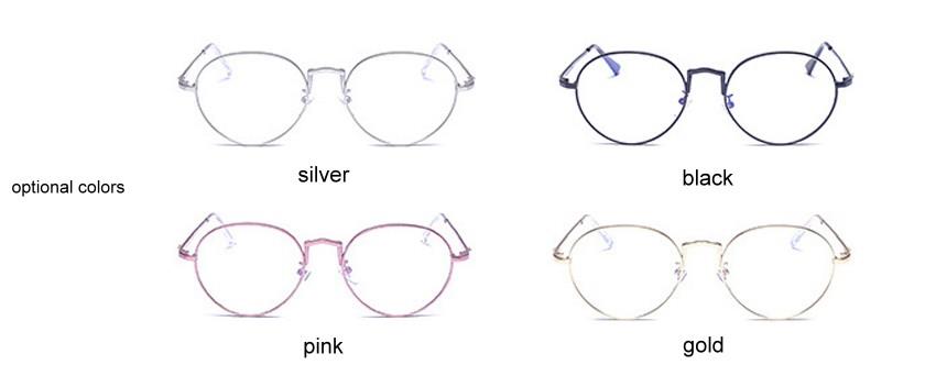 customized round metal glasses frame