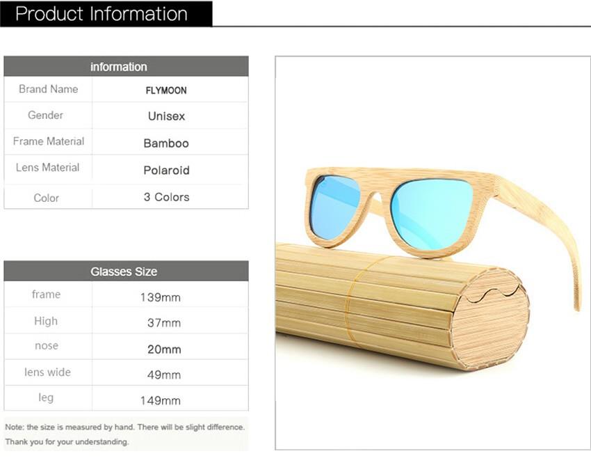 bamboo wooden sunglasses with case