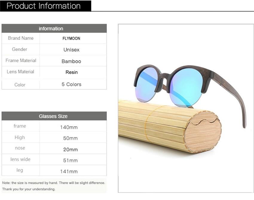 round lens bamboo sunglasses suppliers