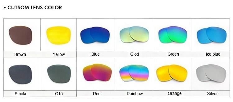 customized sunglasses lens colors