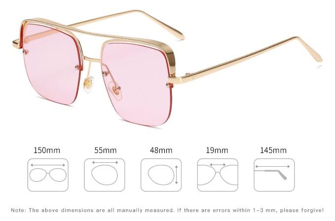 new style pink women sunglasses