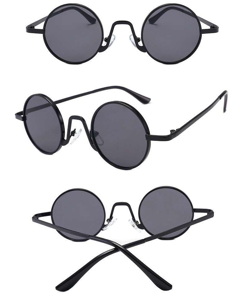 metal round fashion sunglasses