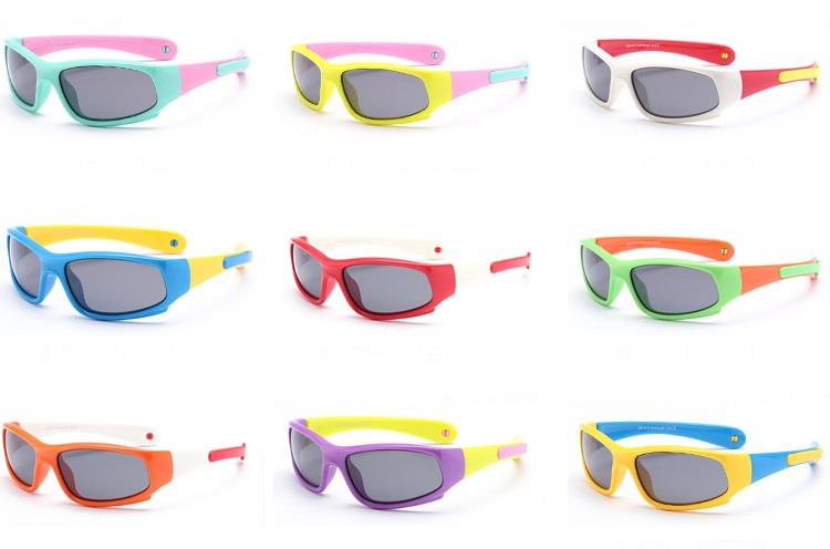colorful child sport sunglasses