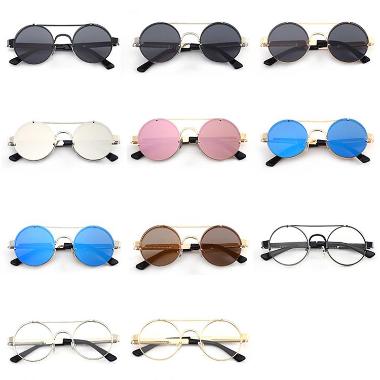 Different colors punk metal sunglasses