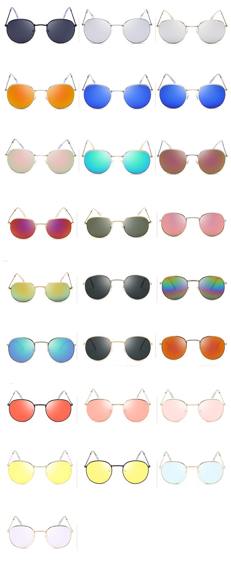 Cheap Round Metal Sunglasses different colors