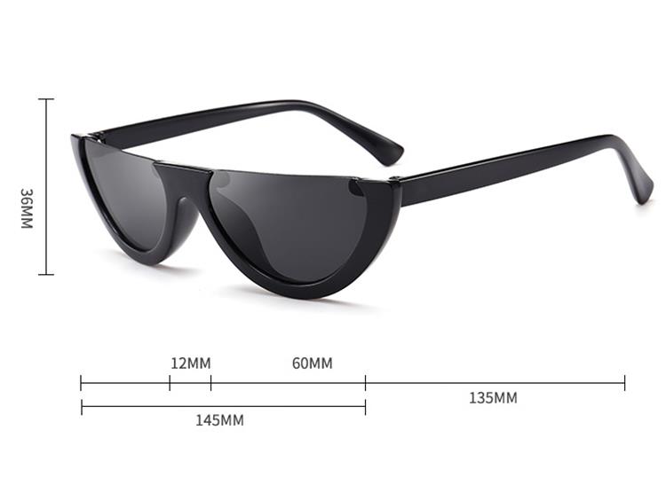 Cat eye promotion sunglasses size