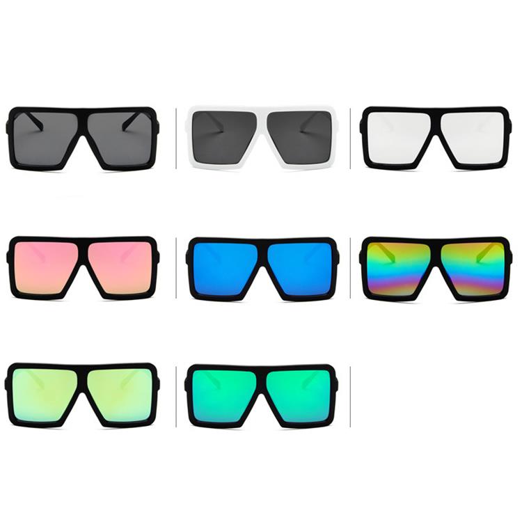 Over size square sunglasses colorful