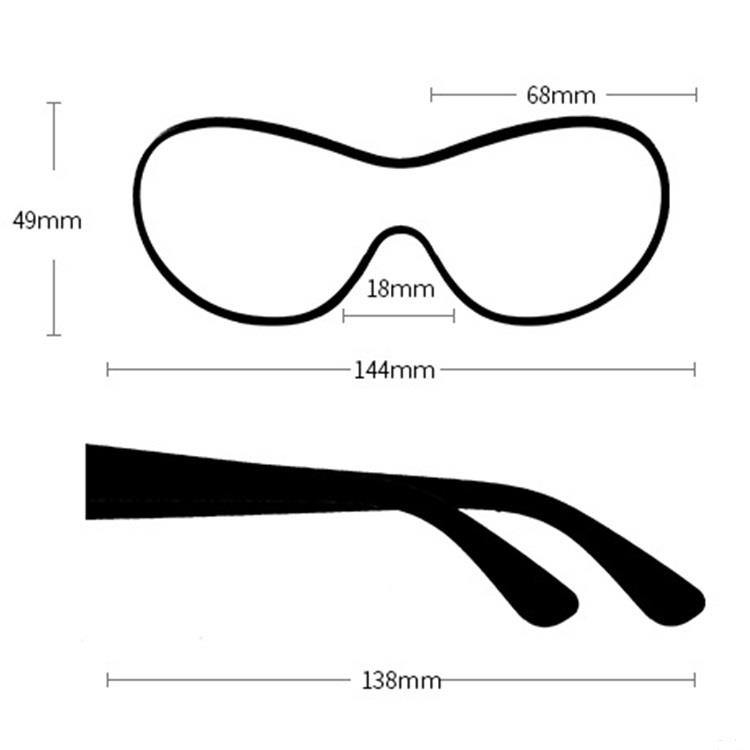 Promotional Plastic Sunglasses size