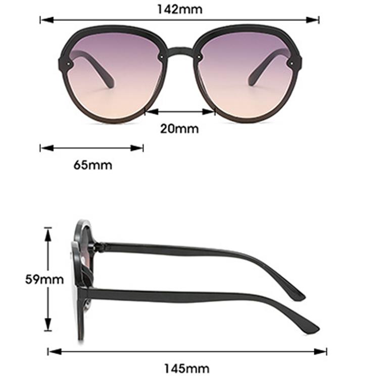 Candy Color Sunglasses Size
