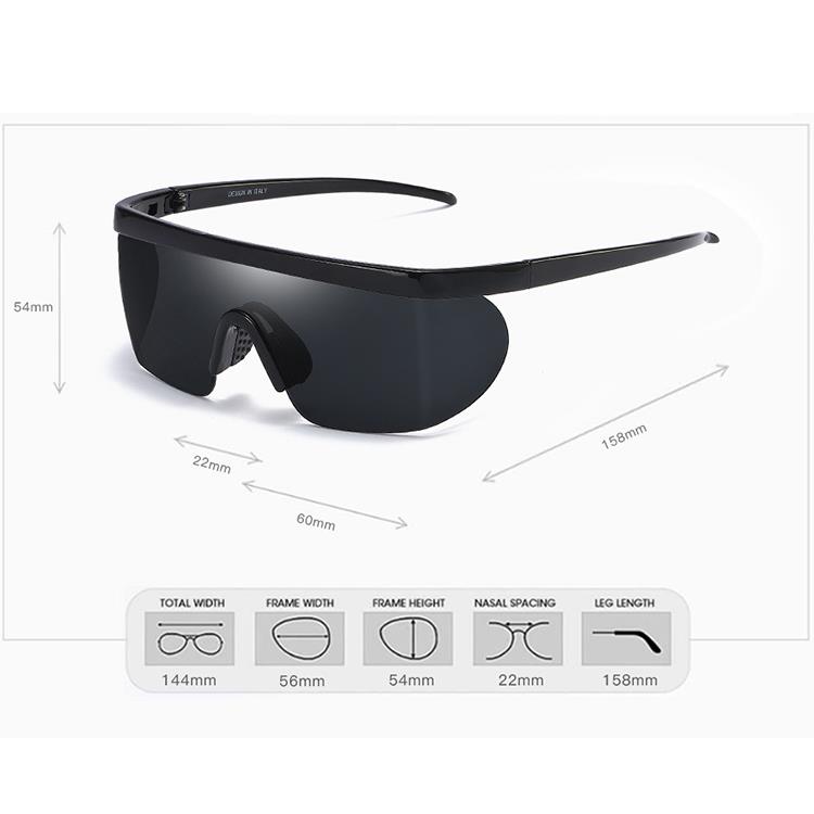 2019 large frame windproof sunglasses size