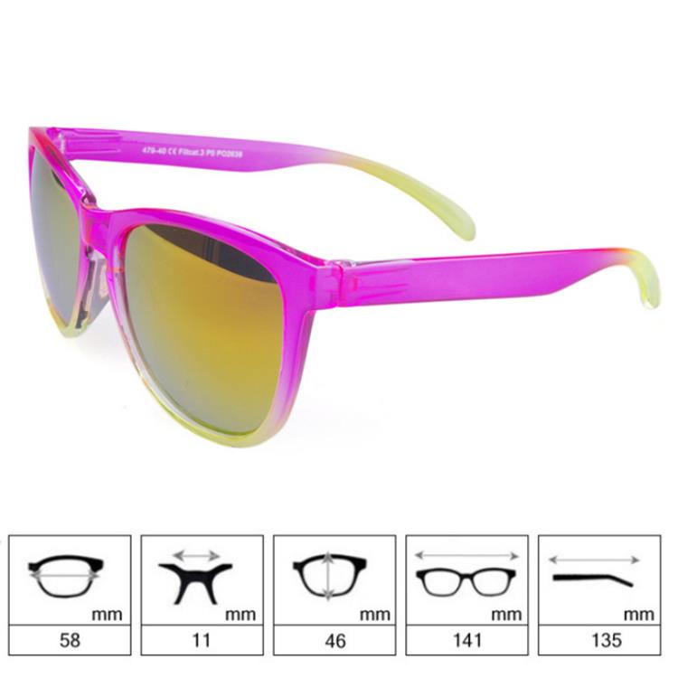 Promotional Gradient Frame Sunglasses Size