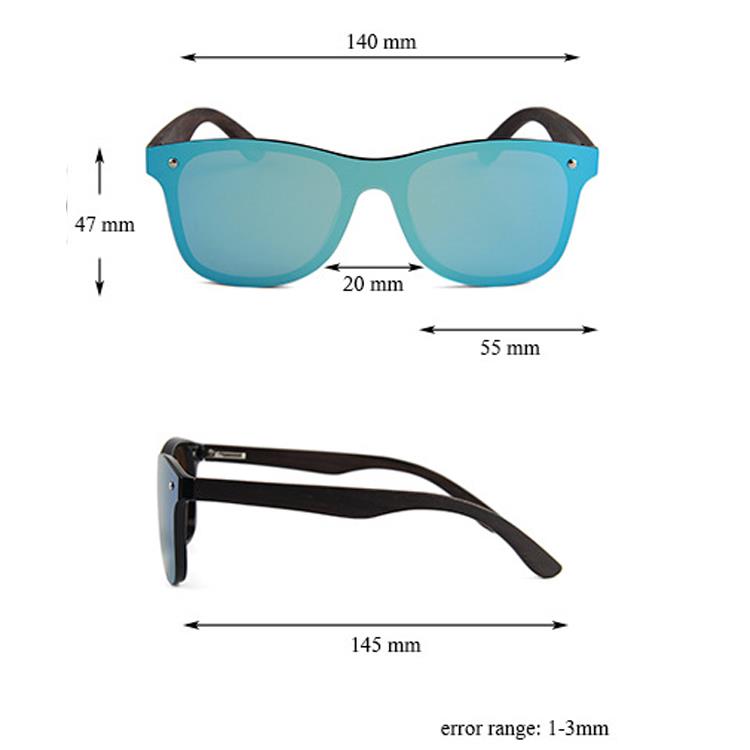 Wooden Sunglasses Factory Sunglasses size